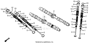 Camshaft + Valve Schematic