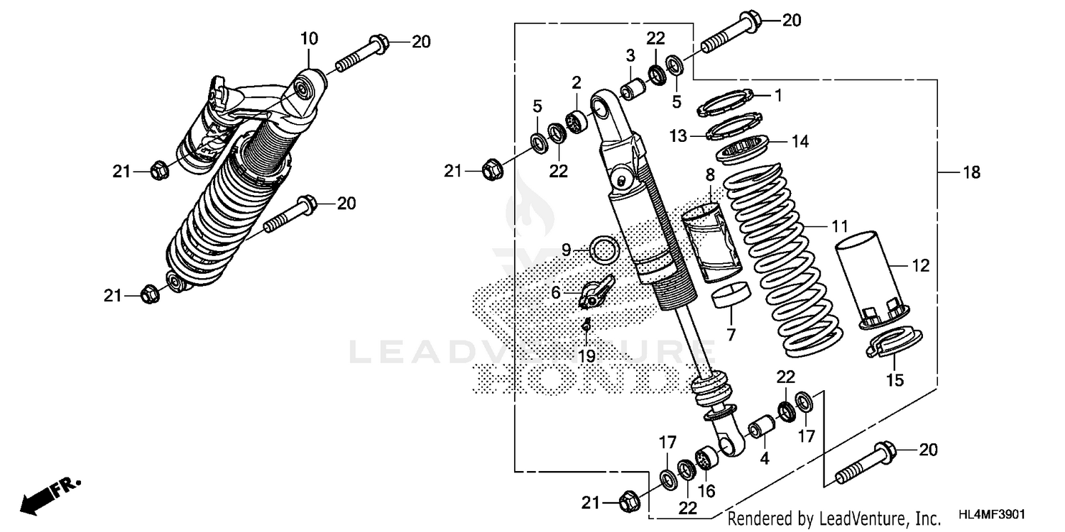 REAR SHOCK ABSORBER (2)