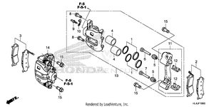Front Brake Caliper Schematic