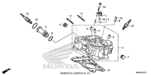 Rear Cylinder Head Schematic
