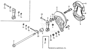 Rear Brake Panel Schematic