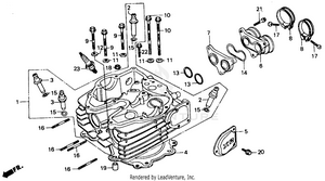 Cylinder Head 85-87 Schematic