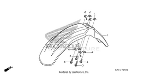 Front Fender Schematic