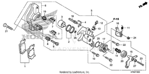 Rear Brake Caliper Schematic