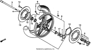 Front Wheel + Disc Schematic
