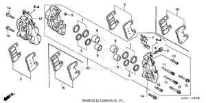 Front Brake Caliper Schematic