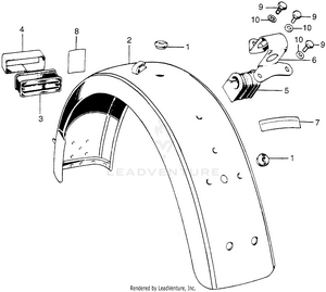 Rear Fender Schematic