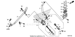 Rear Brake Master        Cylinder Schematic
