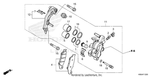 Front Brake Caliper Schematic