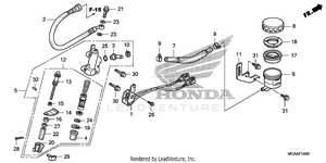 Rear Brake Master        Cylinder Schematic