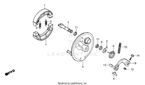 Front Brake Panel Schematic