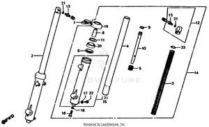 Front Shock Absorber 82-83 Schematic