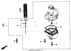 Carburetor O.p. Parts Kit Schematic