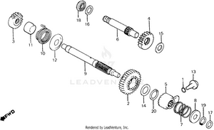 Kick Starter Spindle Schematic