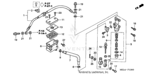 Rear Brake Master Cylinder Schematic