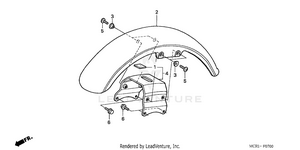 Front Fender Schematic