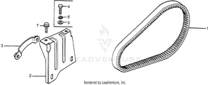 Variable Speed Belt + Reduction Case Bracket Schematic