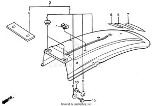 Rear Fender Schematic