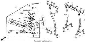 Front Brake Master + Cylinder Schematic