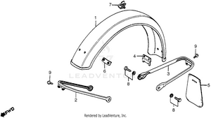 Front Fender Schematic