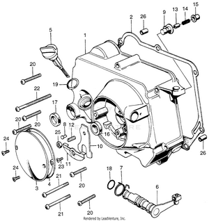 Right Crankcase Cover Schematic