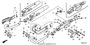 Exhaust Muffler ('08-) Schematic