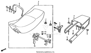 Seat + Rear Cowl Schematic