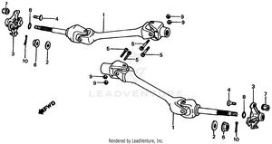 Rear Wheel Axle + Rear Wheel Hub Schematic