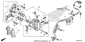 Front Brake Caliper (2) Schematic