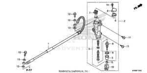 Rear Brake Master        Cylinder Schematic