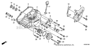 Left Crankcase Cover Schematic
