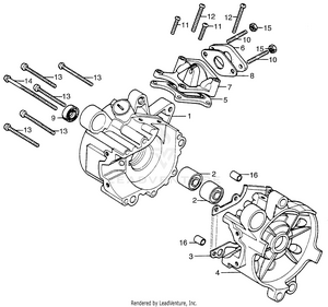 Crankcase + Inlet Pipe Schematic