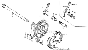 Rear Brake Panel Schematic