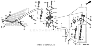 Rear Brake Master        Cylinder (1) Schematic