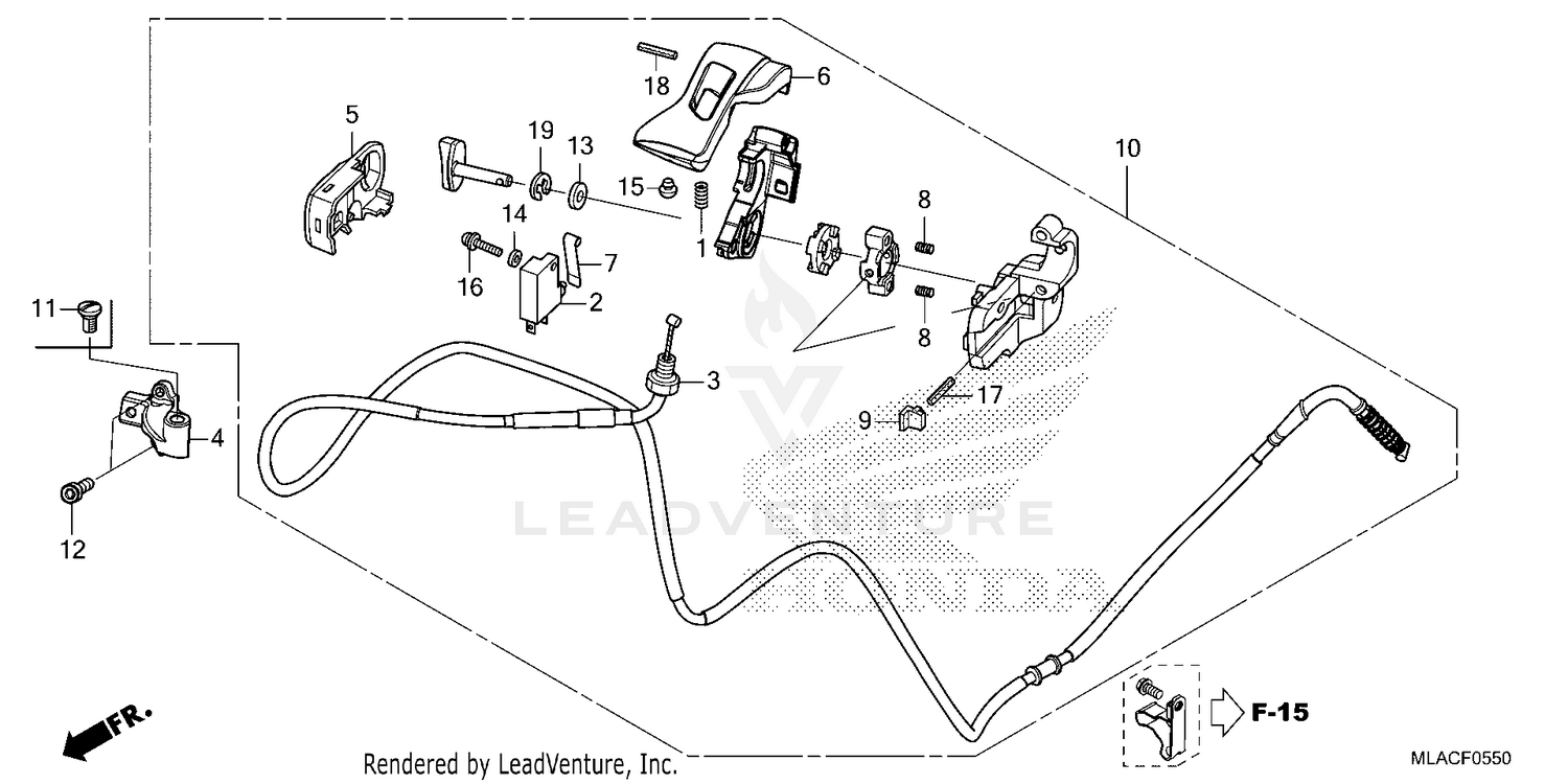 PARKING BRAKE LEVER