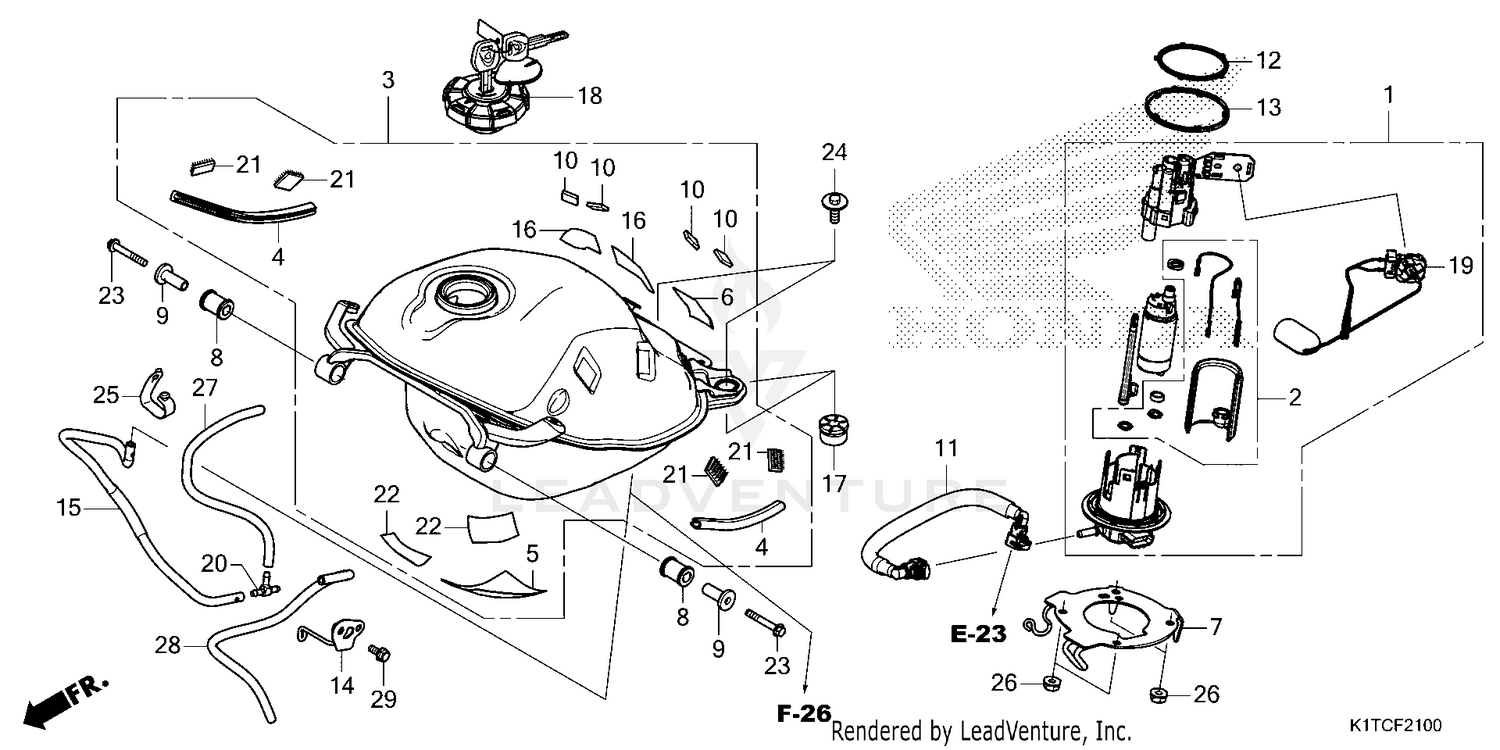 FUEL TANK                (CRF300L/LA/LDA)