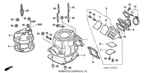 Cylinder Head ('05-'06) Schematic