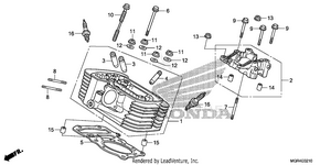 Rear Cylinder Head Schematic
