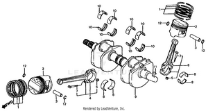 Crankshaft + Piston Schematic