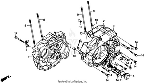 Crankcase 86-93 Schematic