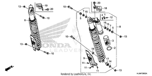 Rear Shock Absorber Schematic