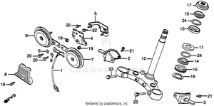 Steering Stem + Horn Schematic