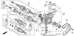 Front Knuckle + Driveshaft Schematic