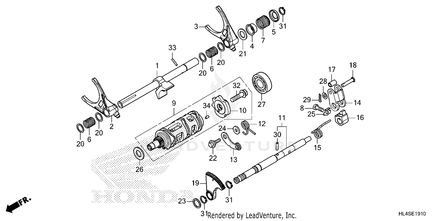 GEARSHIFT FORK (SUB      TRANSMISSION)