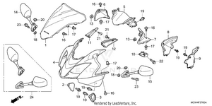Upper Cowl Schematic