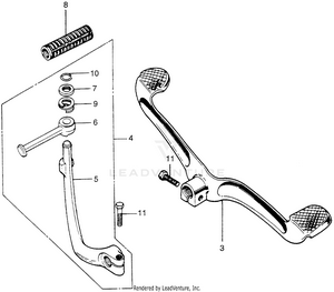 Change Pedal + Kick Starter Arm Schematic