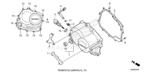 Right Crankcase Cover Schematic
