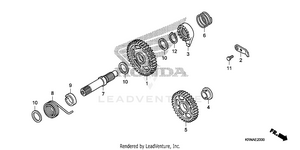 Kick Starter Spindle Schematic