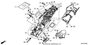 Rear Fender Schematic