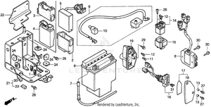 1100c/c2battery 95-97 Schematic